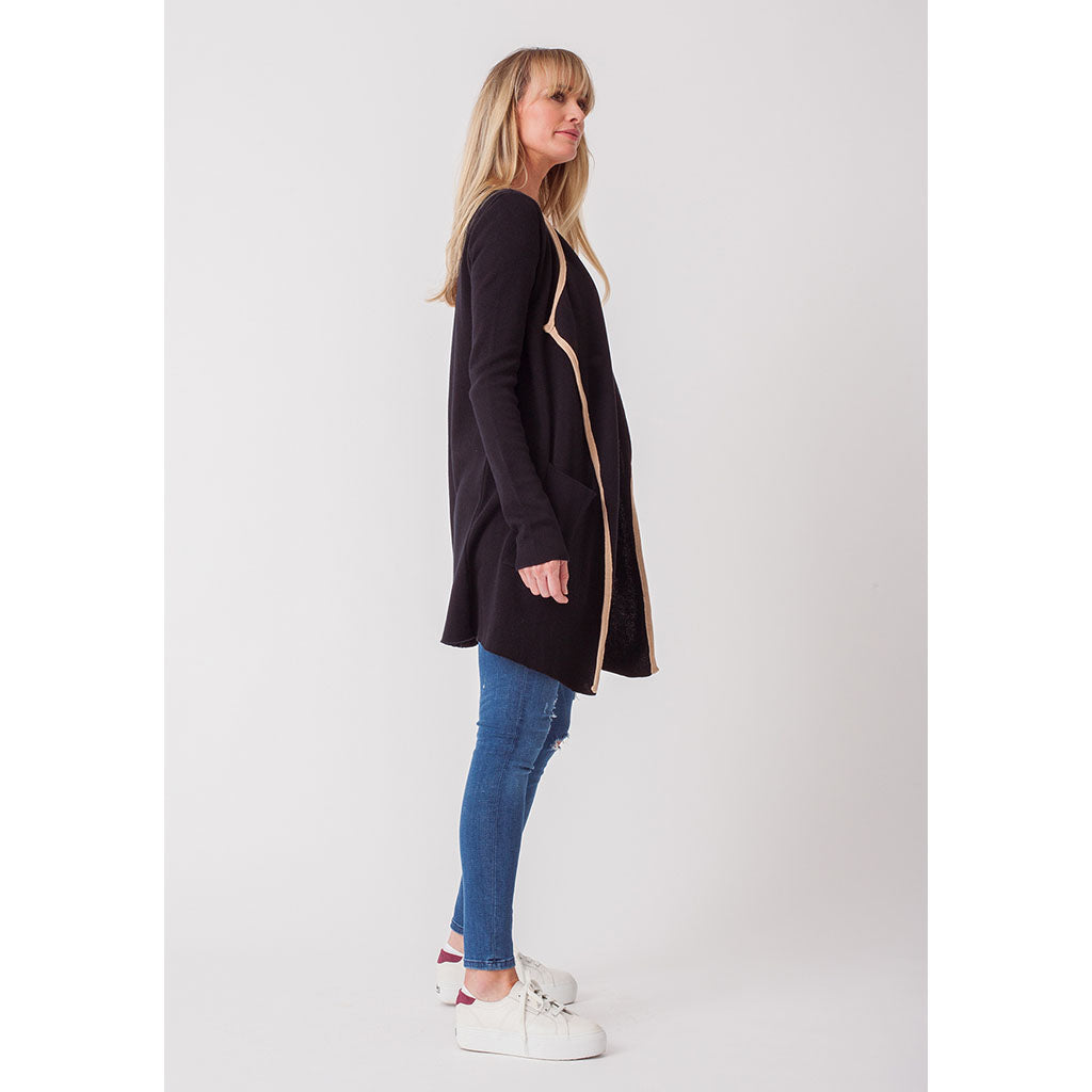 Summer Waterfall Cardi | Black