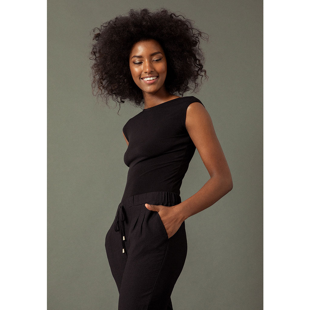 Bodysuit | Back Scoop Black (Thong)
