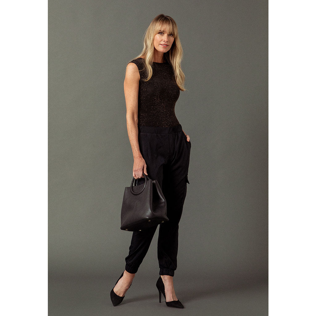 Bodysuit | Back Scoop Black (Thong)