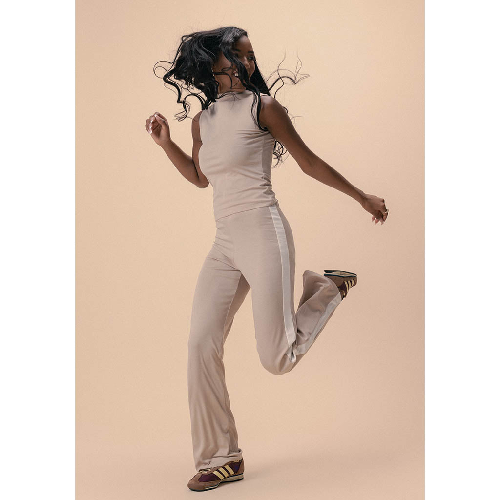 The Aura Top Sleeveless | Stone