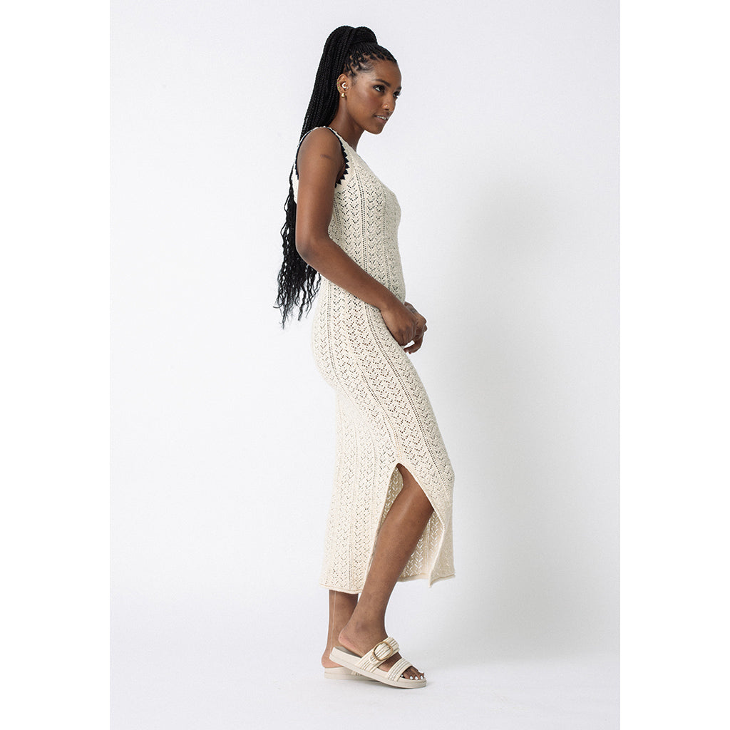 Amara Dress | Ecru Cotton