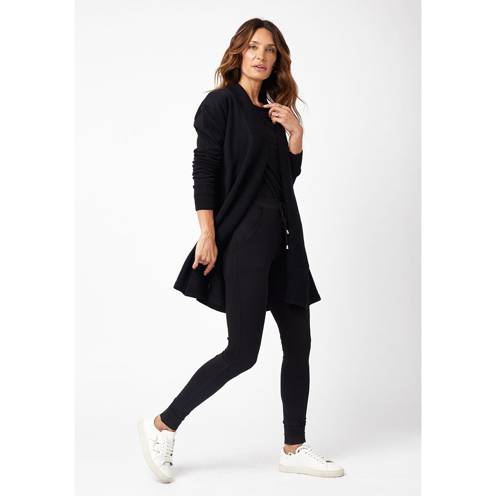 Anna Cotton Cardi | Black