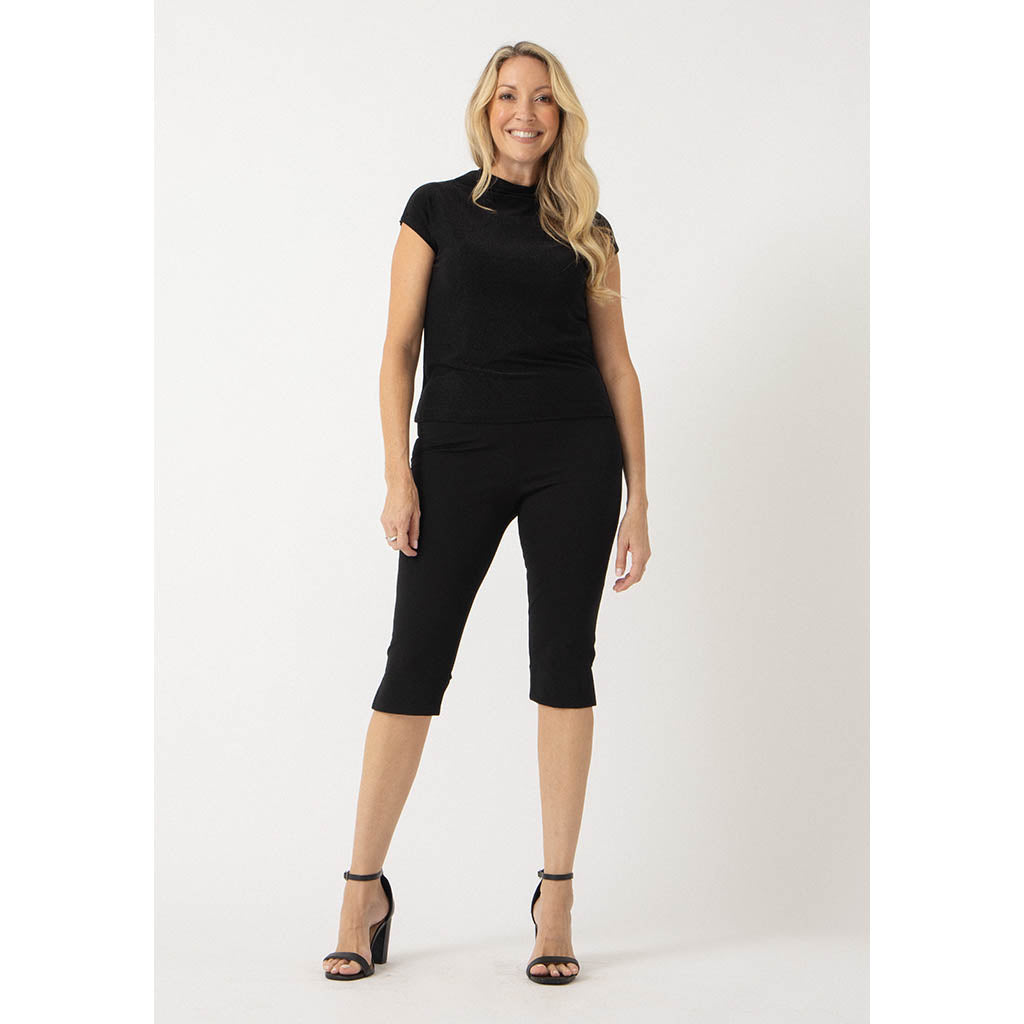 The Aura Top Capped Sleeve | Black (Dispatching Tuesday 6 October)