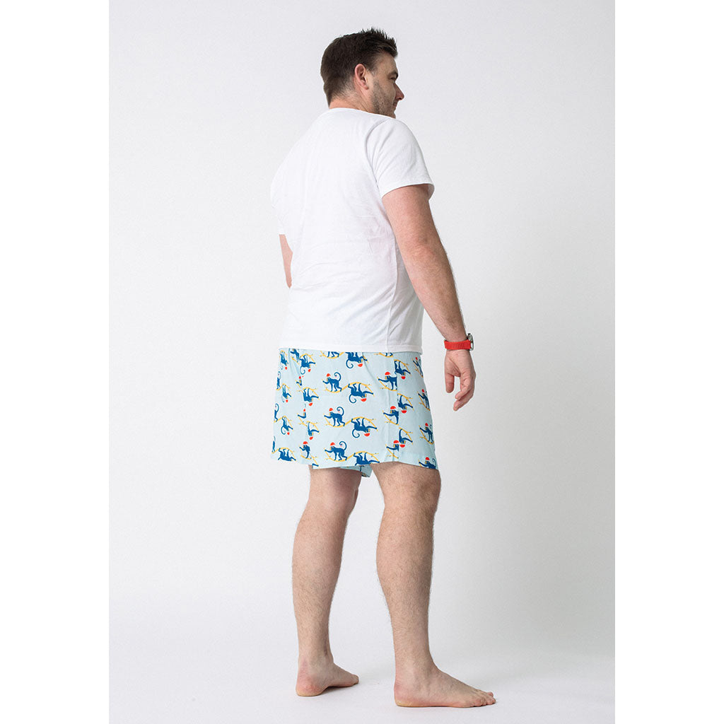 Men's Sleep Shorts | Festive Monkeys (dispatching 11 Nov)