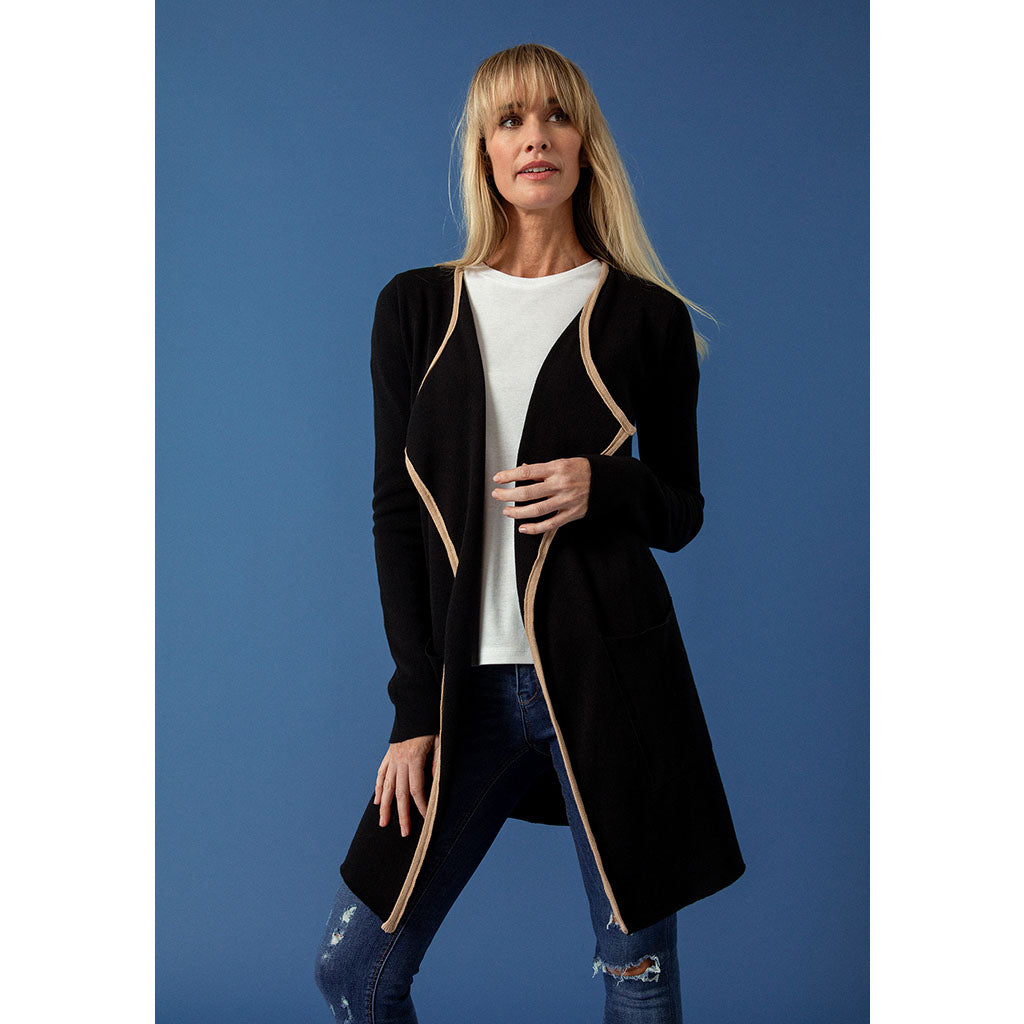 Summer Waterfall Cardi | Black