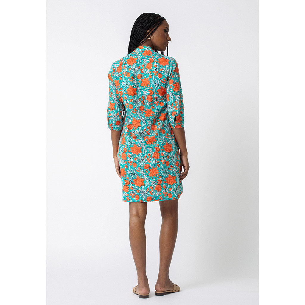 Tululah Dress | Coral Blooms