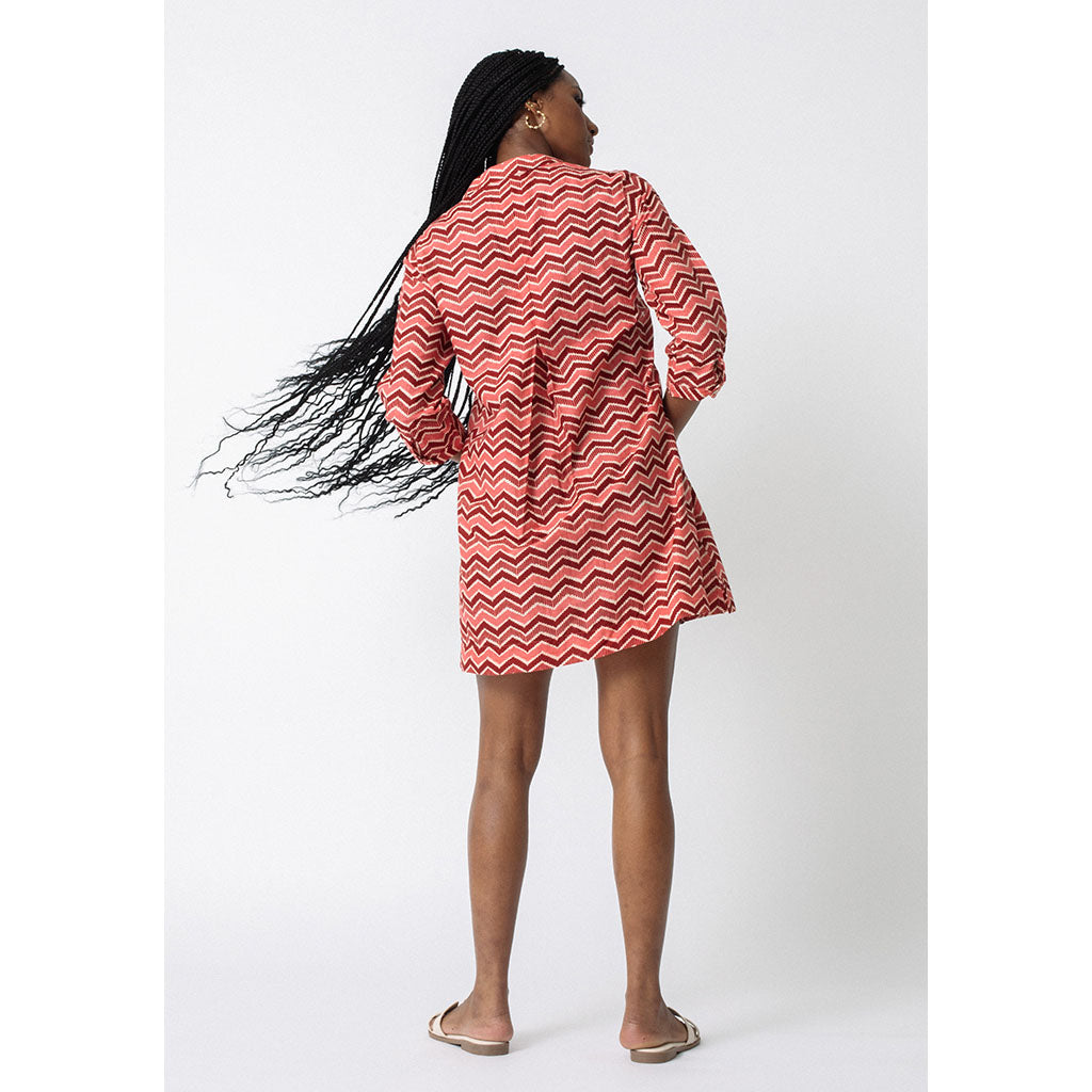 Tululah Dress | All the Pinks (print is vertical - not horizontal)