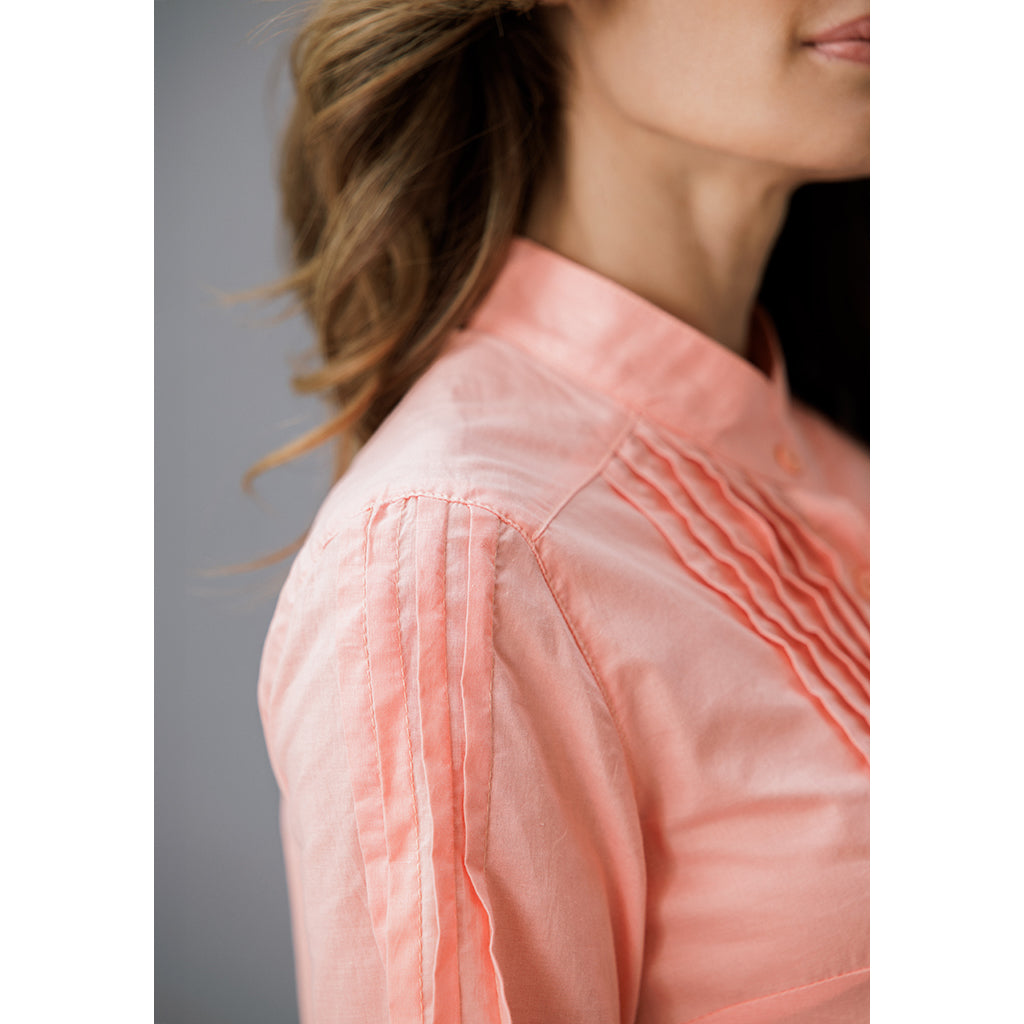 PinTuck Shirt | Coral