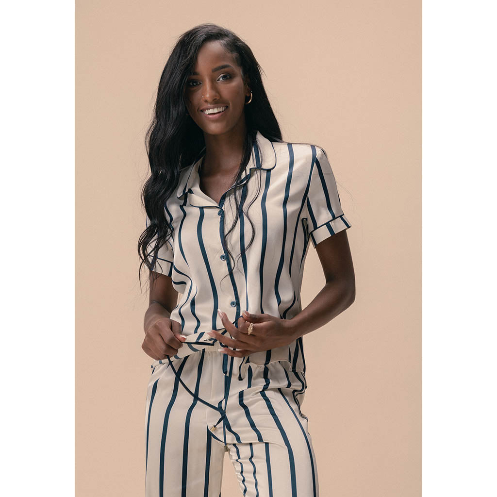 Riviera Classic Long Pajama Set