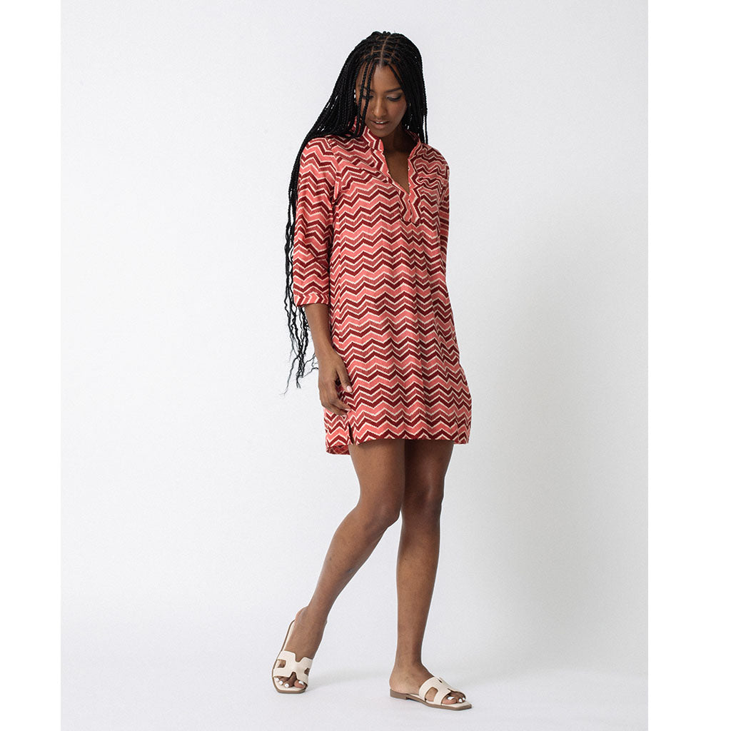 Tululah Dress | All the Pinks (print is vertical - not horizontal)