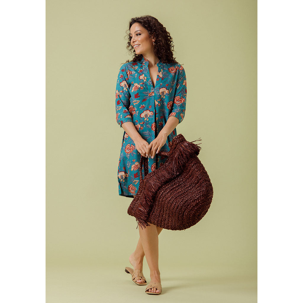 Tululah Dress | Peacock Blooms