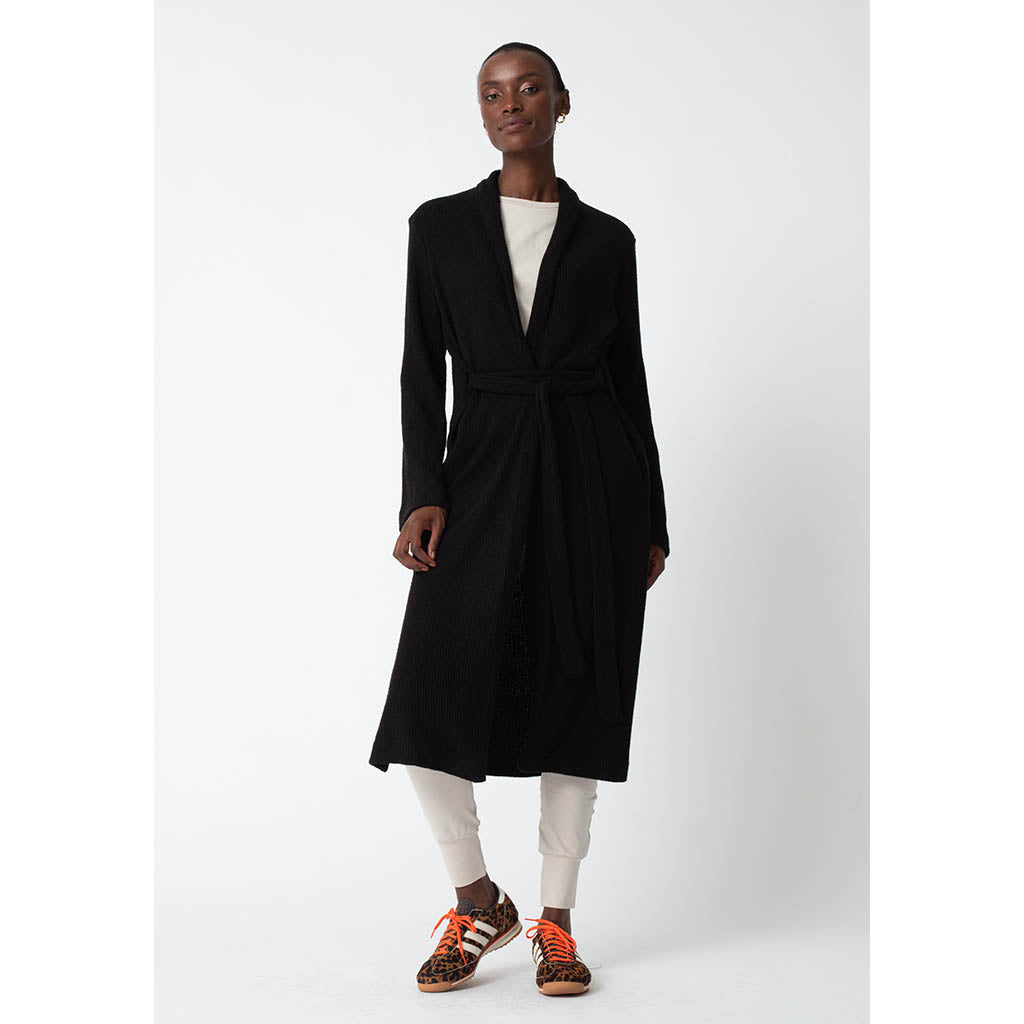Waffle Gown | Black