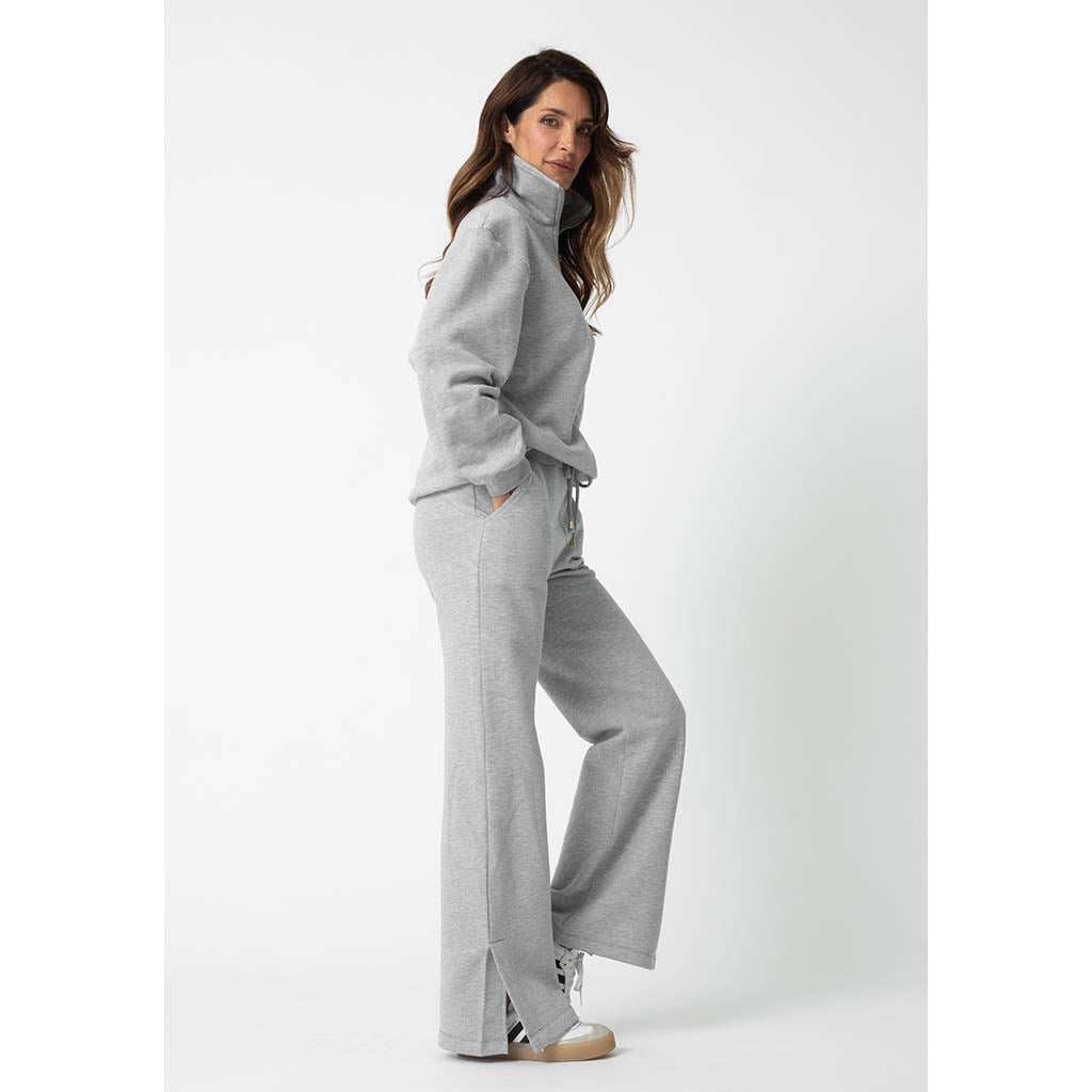 Quinn Track Suit Set | Melange Grey