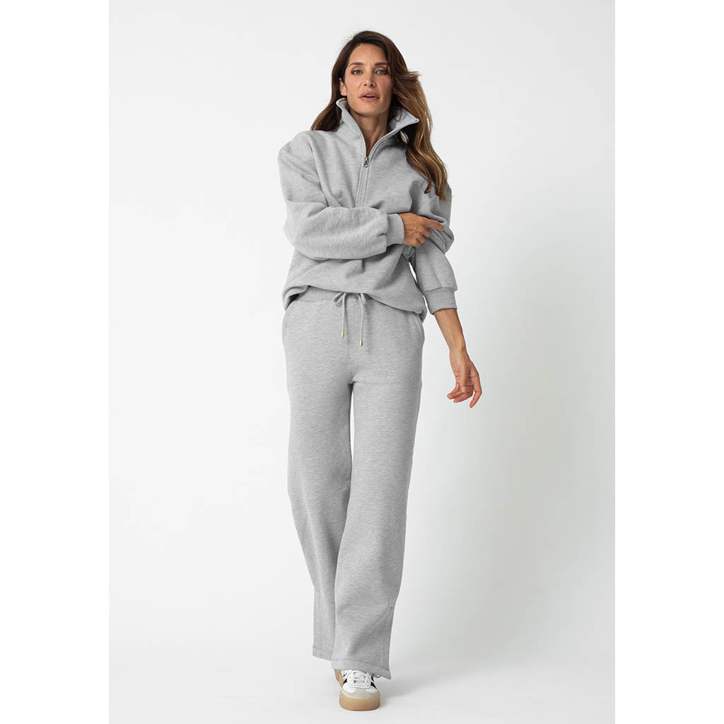 Quinn Track Suit Set | Melange Grey