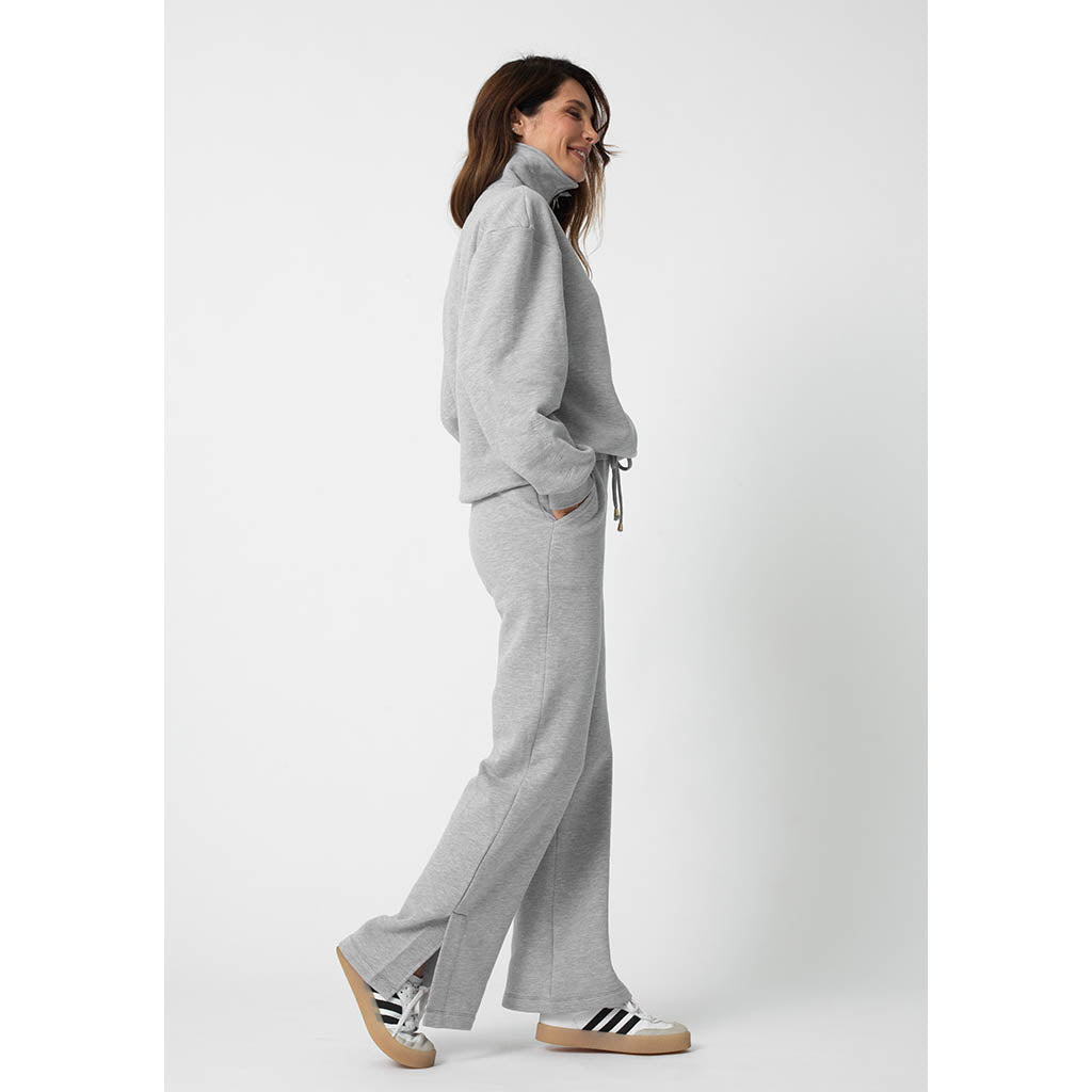 Quinn Track Suit Set | Melange Grey