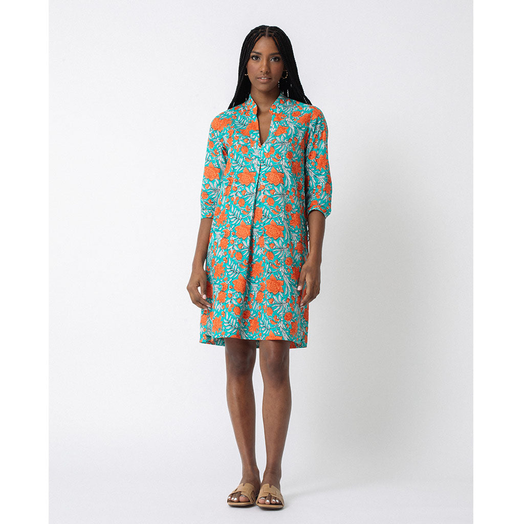 Tululah Dress | Coral Blooms