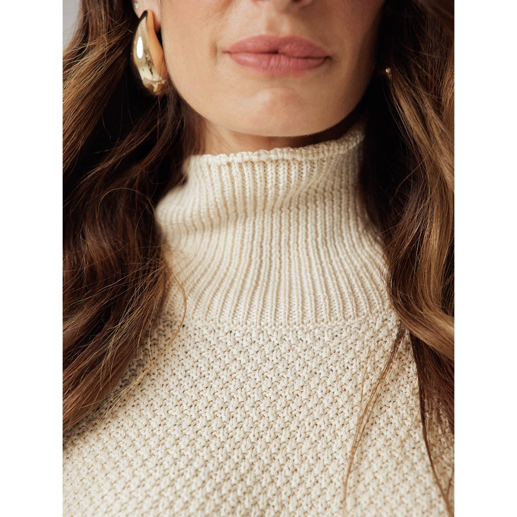 Trace Roll-Neck | Ecru
