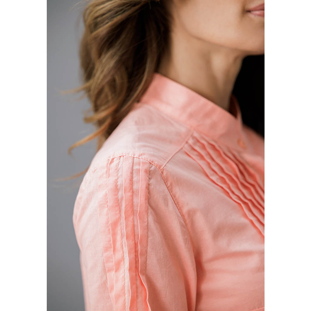 PinTuck Shirt | Coral