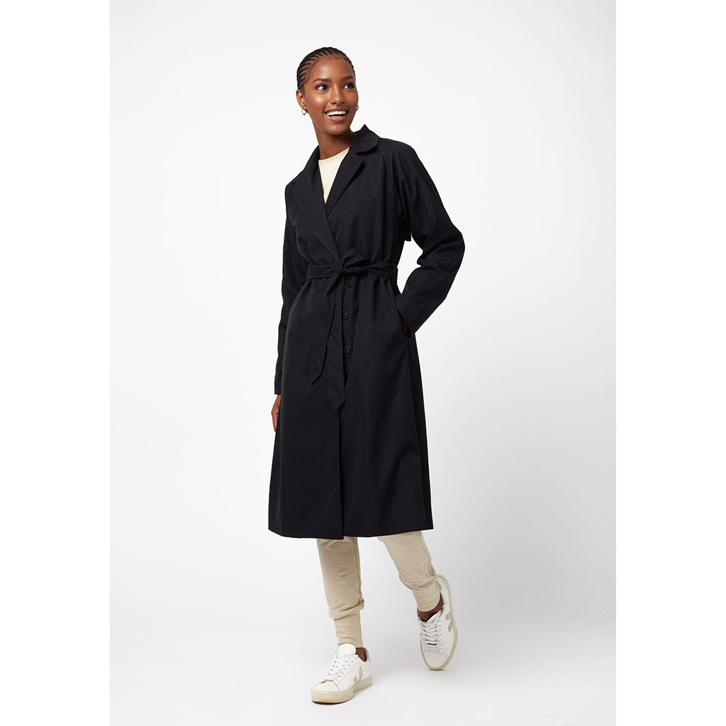 Womens black trench cheap
