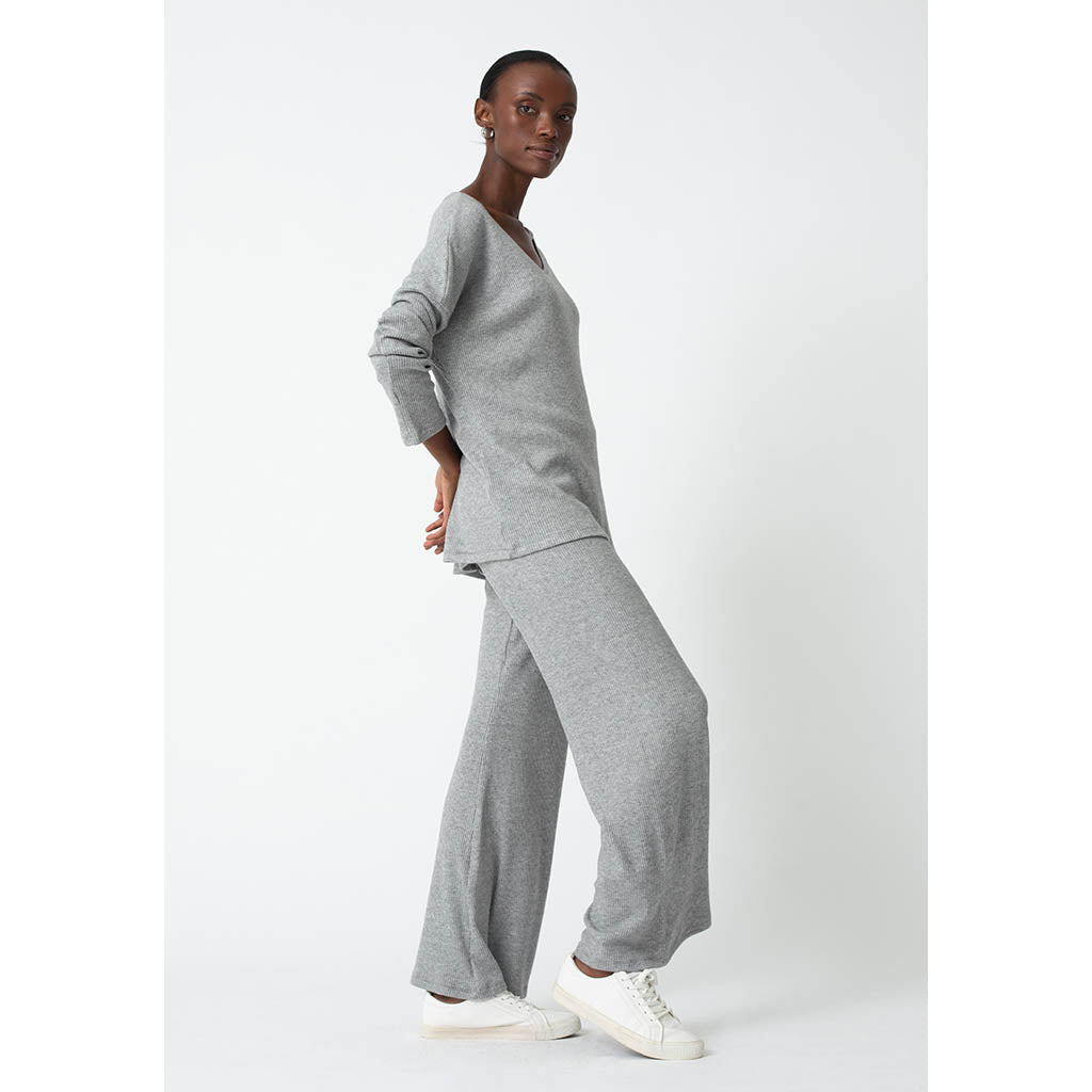 Travel Rib Set | Melange Grey