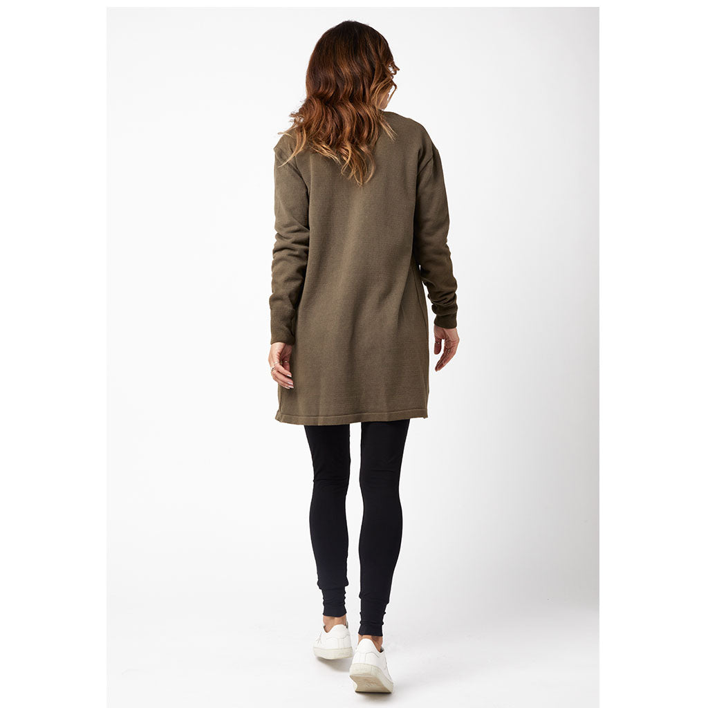 Anna Cotton Cardi | Olive