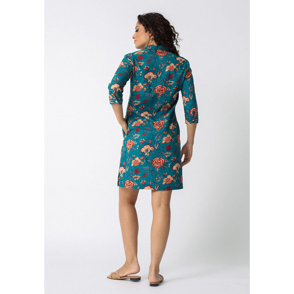 Tululah Dress | Peacock Blooms