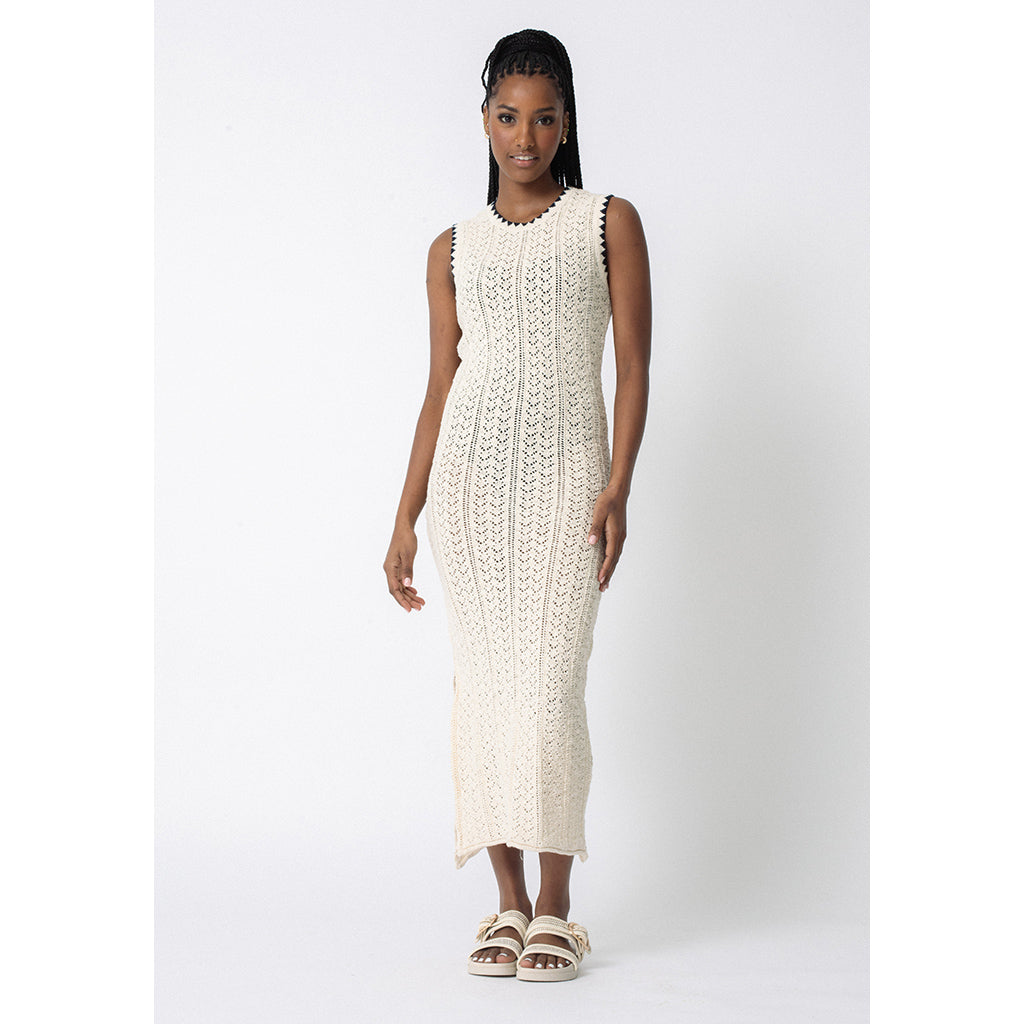 Amara Dress | Ecru Cotton