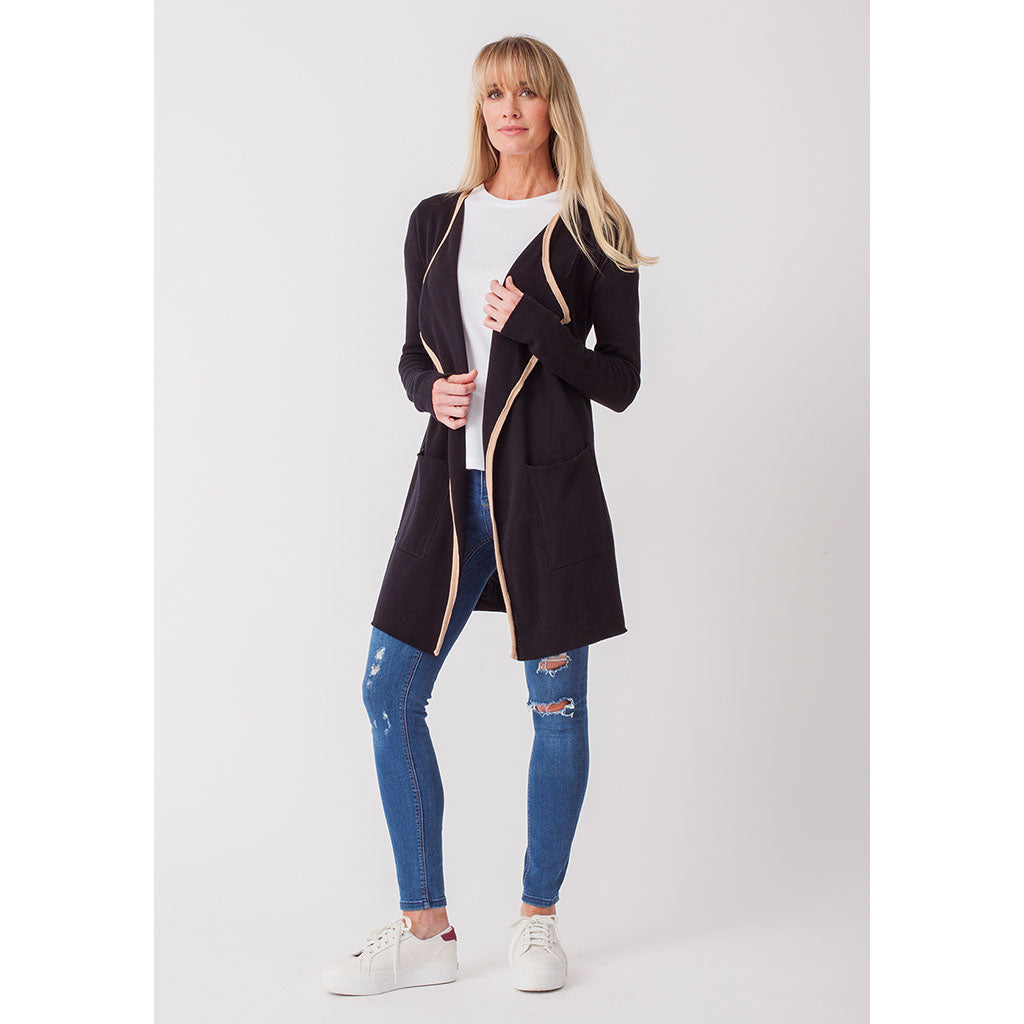 Summer Waterfall Cardi | Black