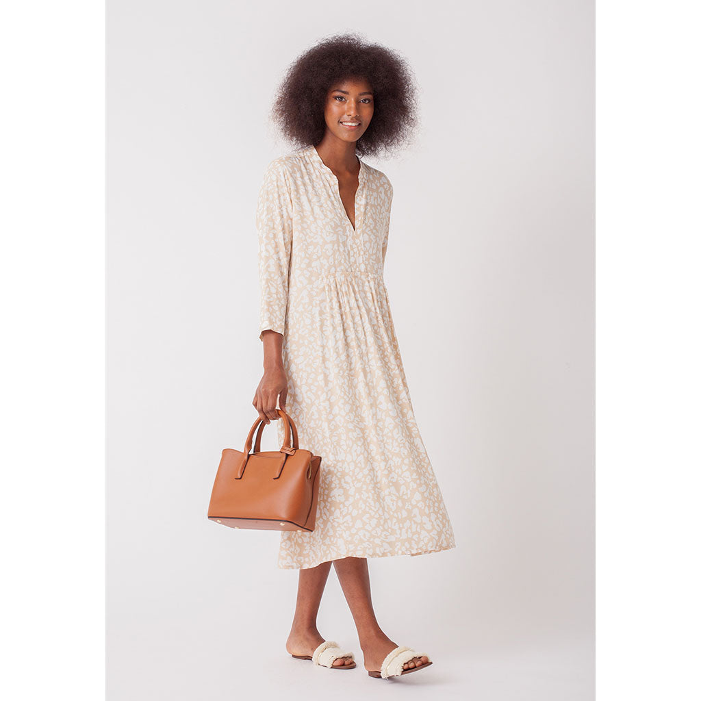 Lexi Dress | Leopard Cream