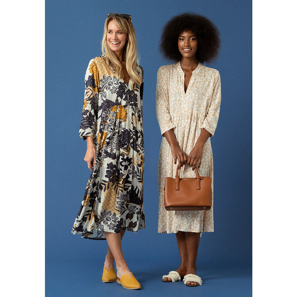 Lexi Dress | Leopard Cream