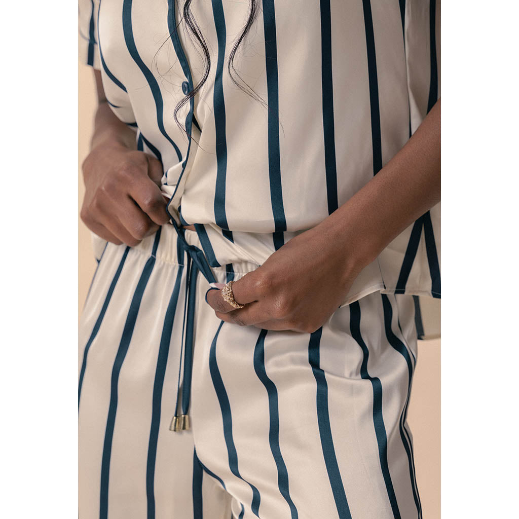 Riviera Classic Long Pajama Set