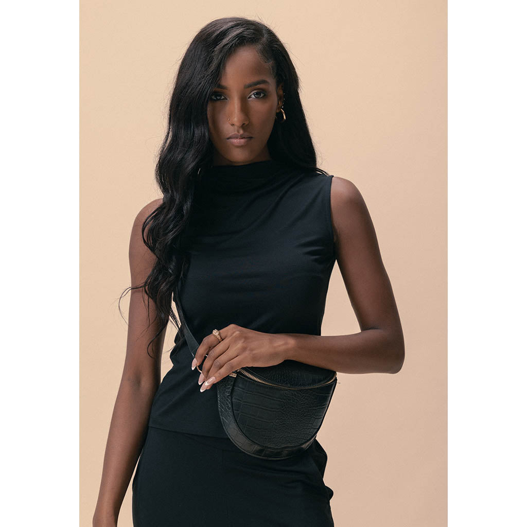 The Aura Top Sleeveless | Black