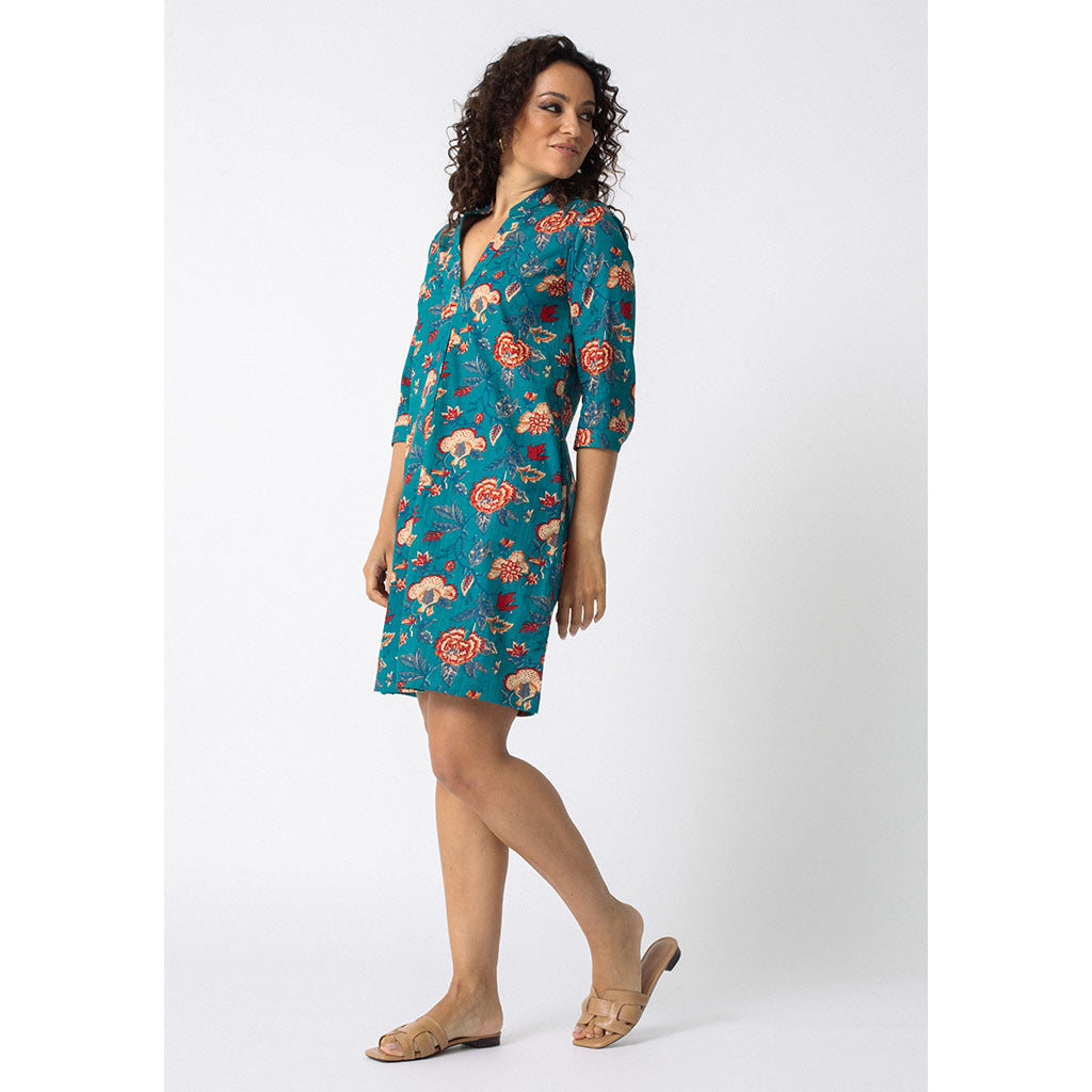 Tululah Dress | Peacock Blooms