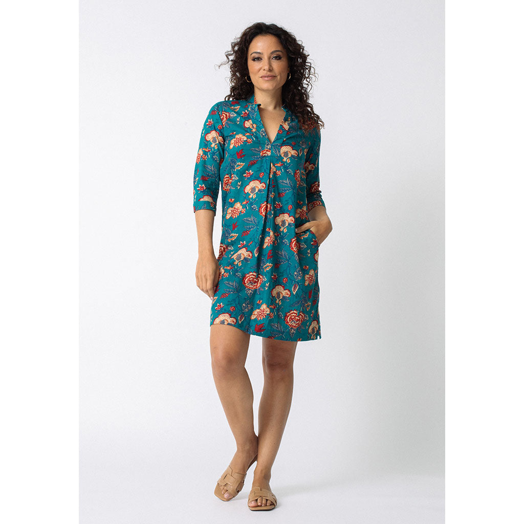 Tululah Dress | Peacock Blooms