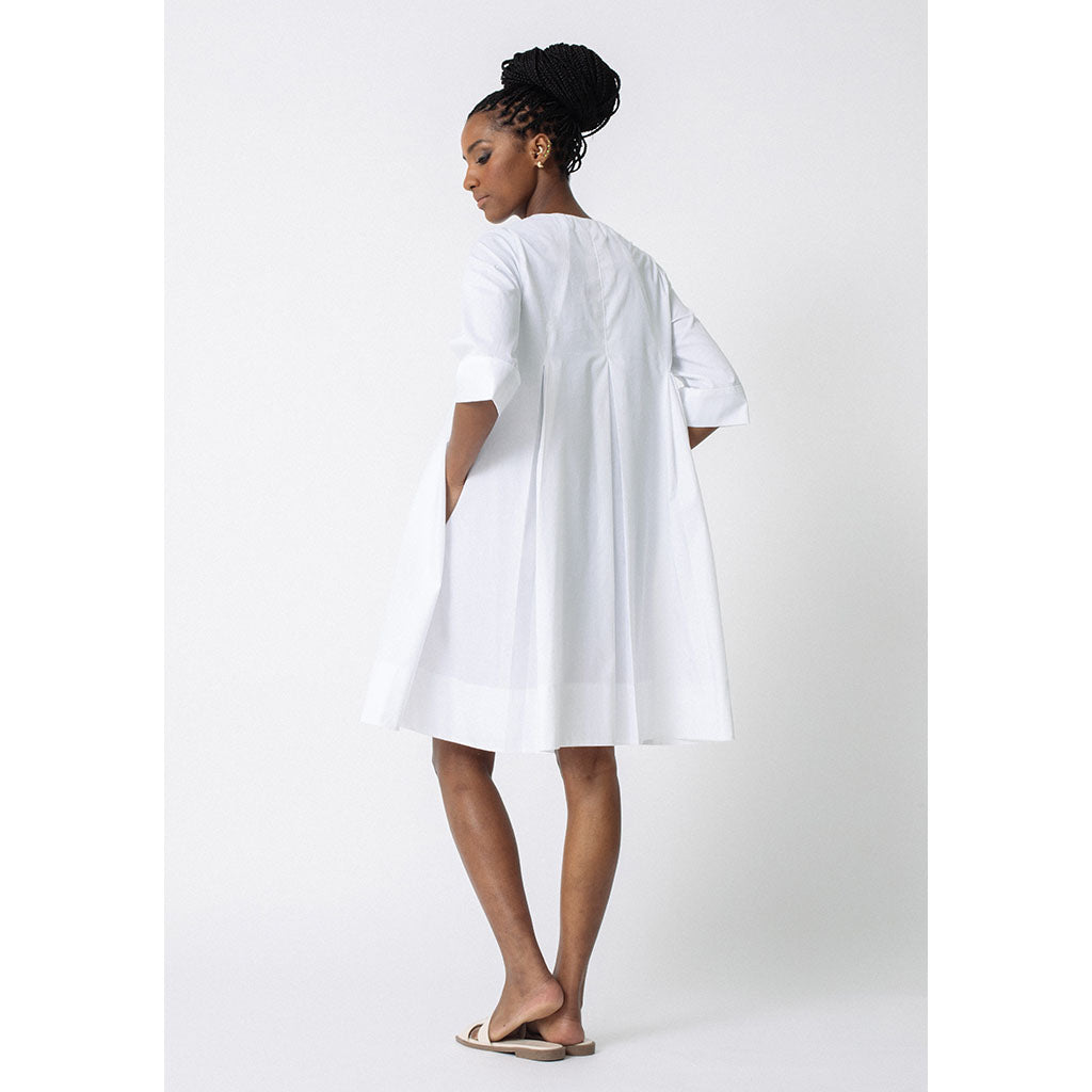 Saxon Dress | White