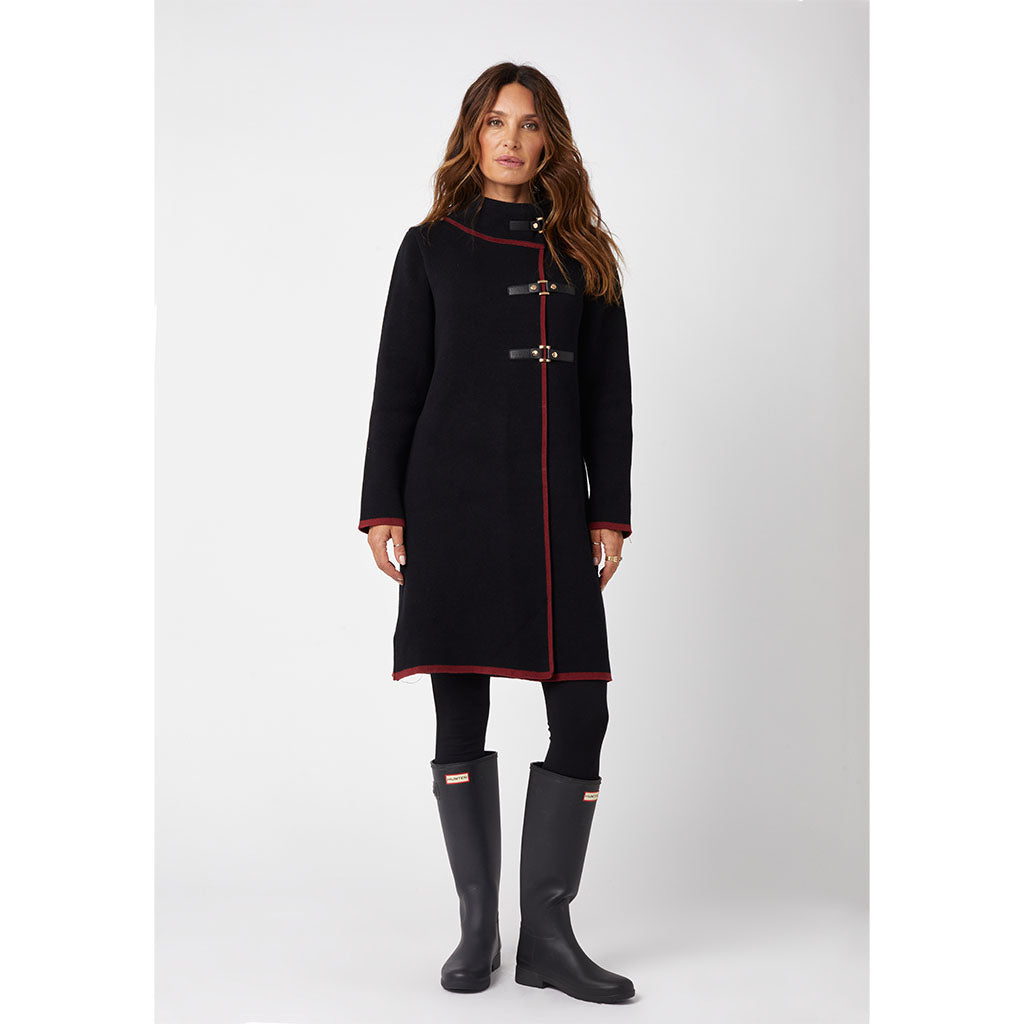 Monaco Coat | Burgundy Chicane