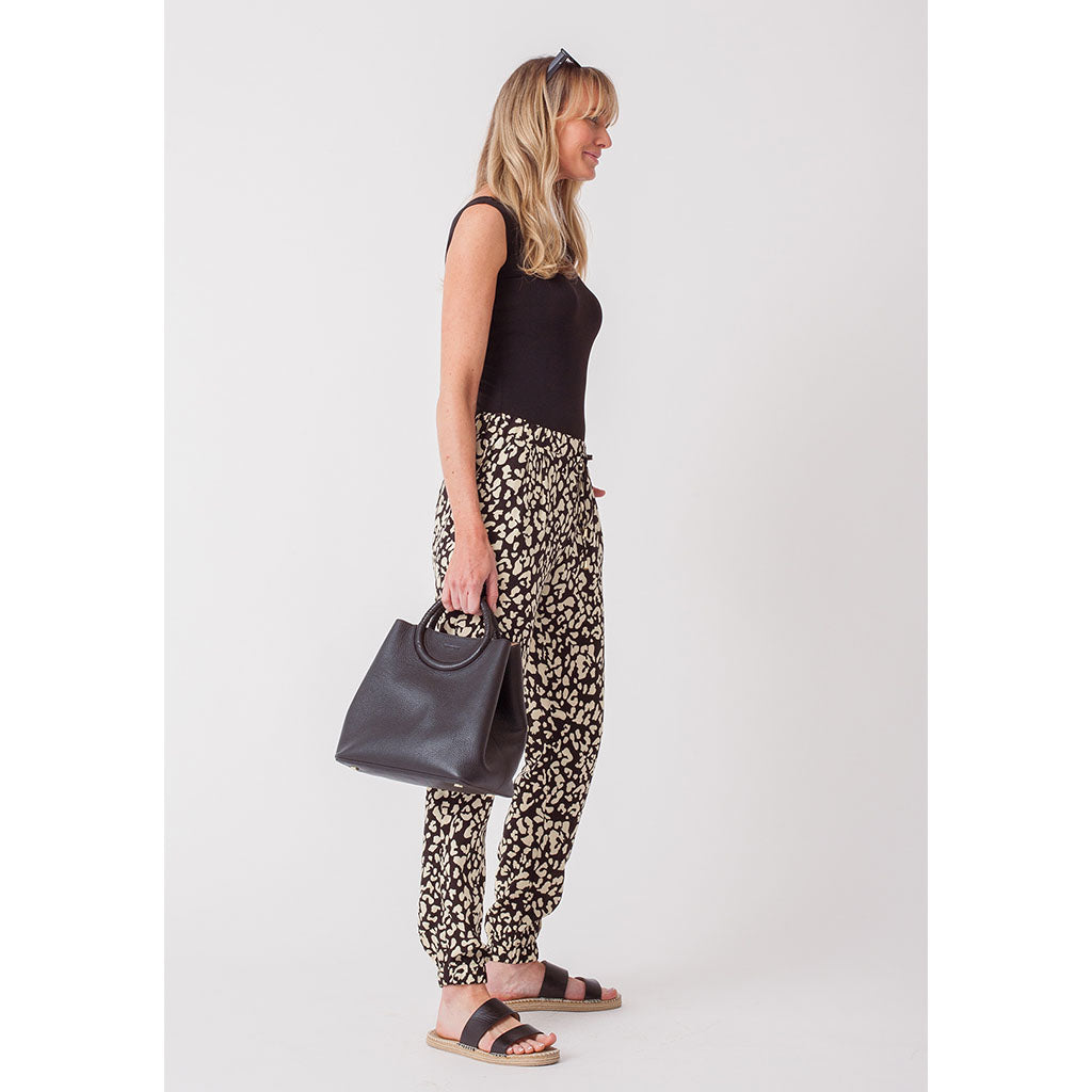 Sienna Pants | Black Leopard (will not be restocked)