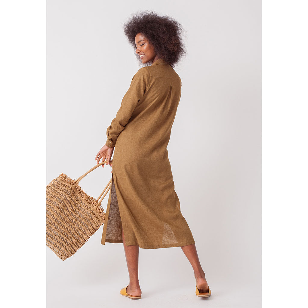Amelia Shirt Dress | Walnut
