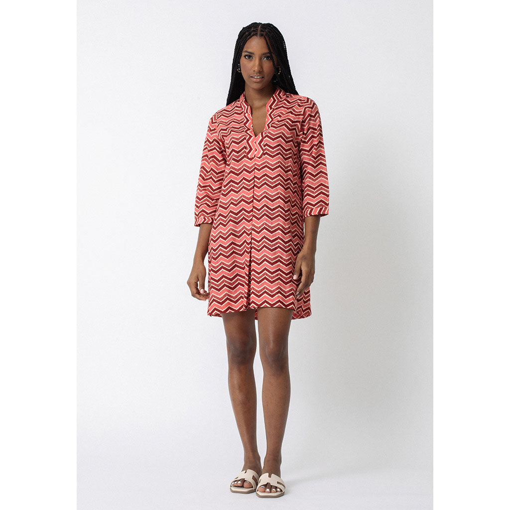 Tululah Dress | All the Pinks (print is vertical - not horizontal)