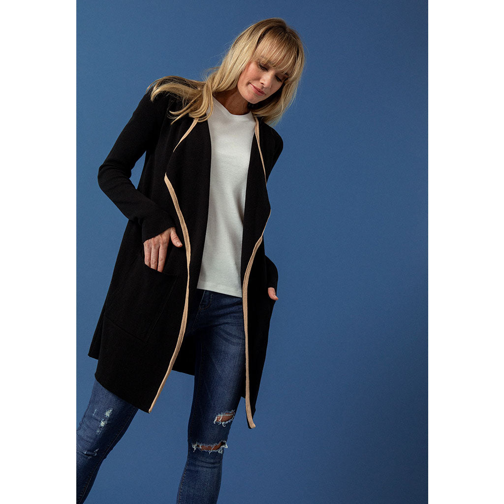 Summer Waterfall Cardi | Black