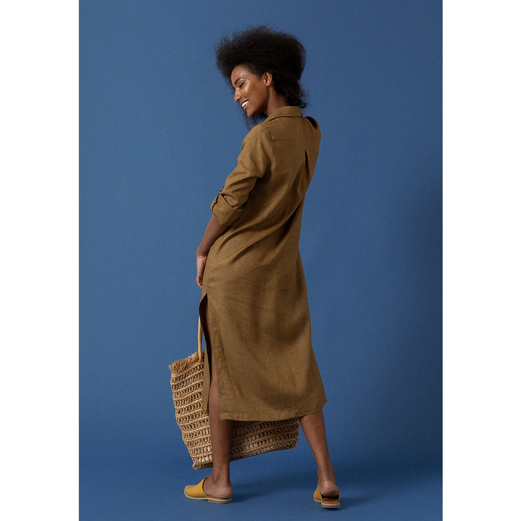 Amelia Shirt Dress | Walnut