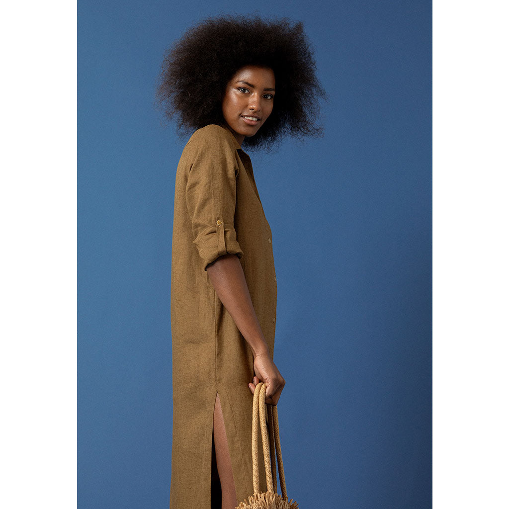 Amelia Shirt Dress | Walnut