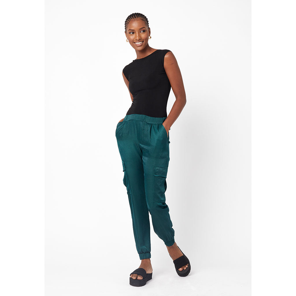 Cargo Pants | Silky Emerald