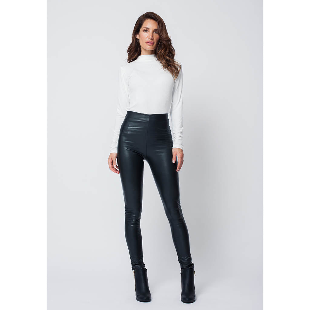 Faux Leather Leggings | Black