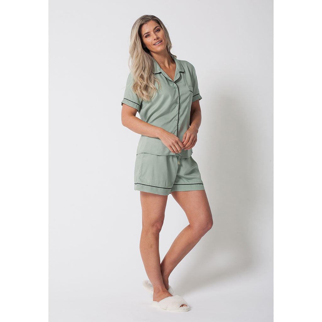 Tencel Classic Short Pajama Set | Sage