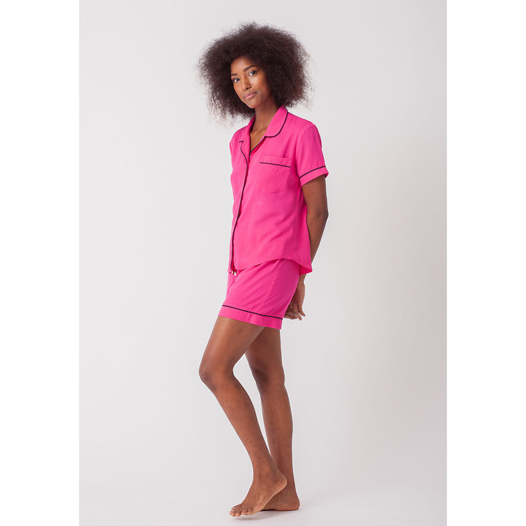 Classic Short Pajama Set | Cerise