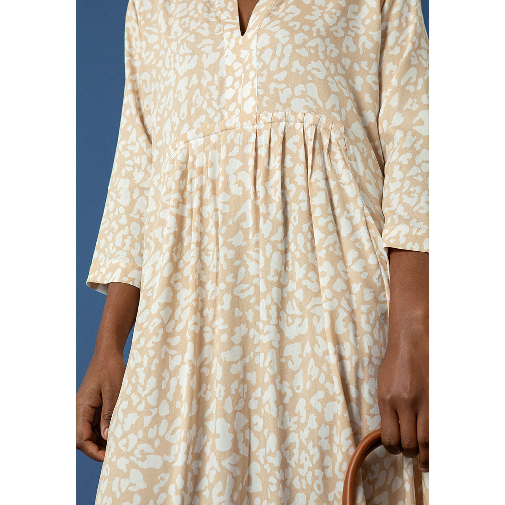 Lexi Dress | Leopard Cream