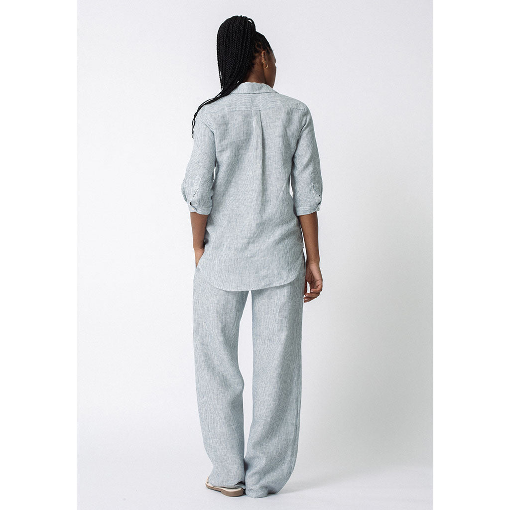The Blake Pants | Indigo Stripe
