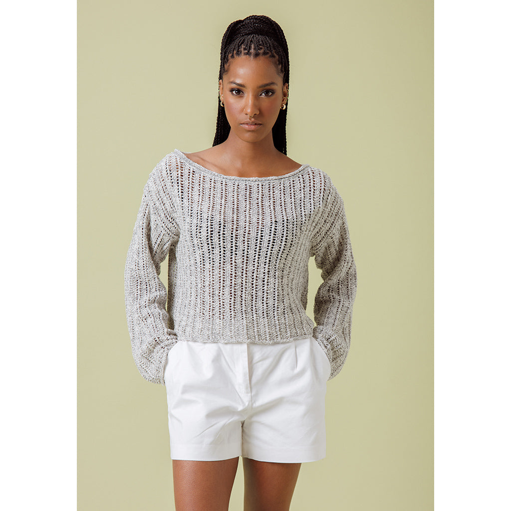 India Top | Melange Grey
