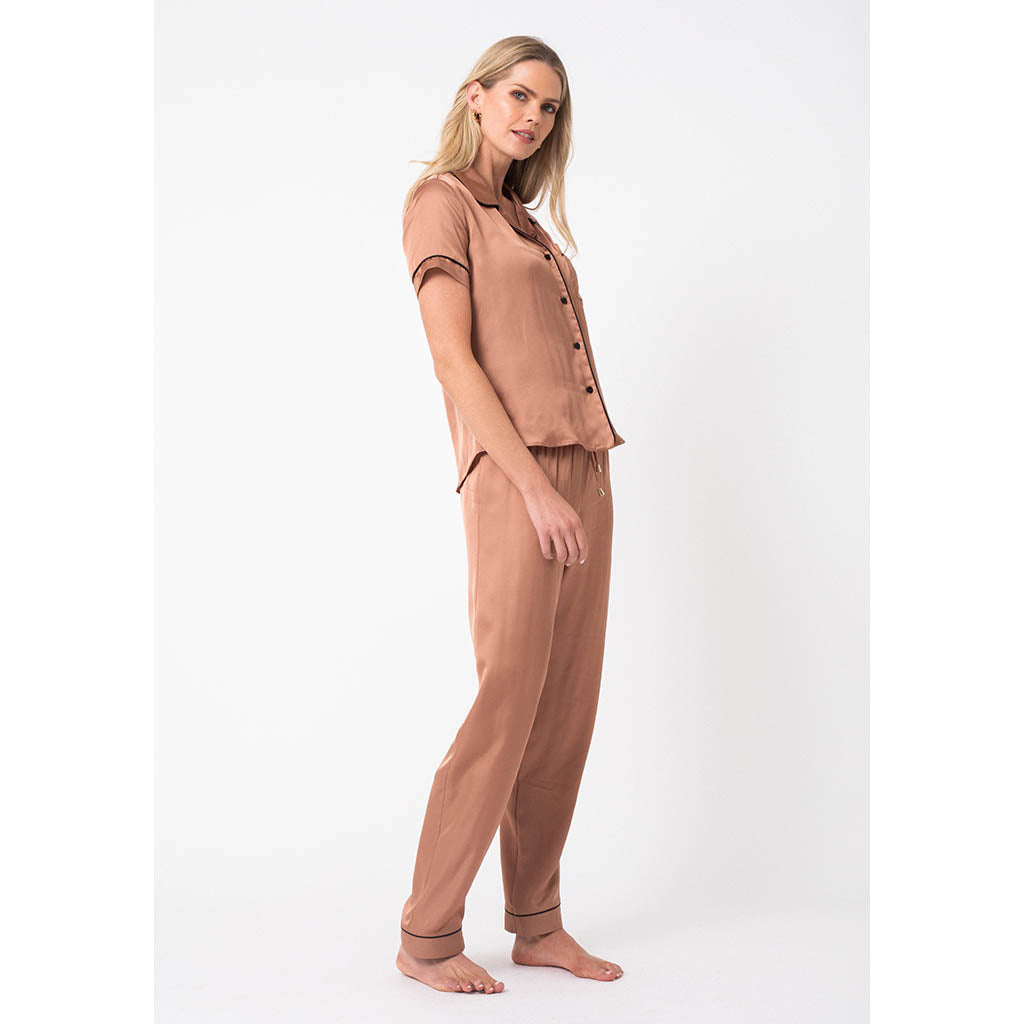 Classic Long Pajama Set | Chestnut